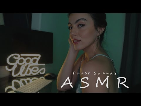 ASMR PAPER SOUNDS | Sorting, Crinkles, Ripping, Filing