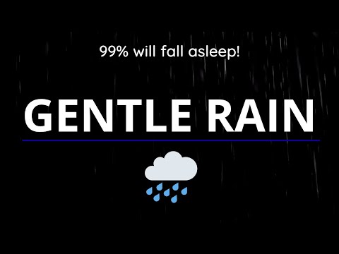 Gentle Rain | Dark Screen - Relaxing, Soothing rain, Rain sounds for sleep