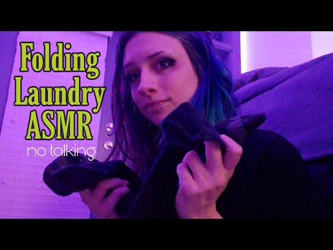 ASMR Laundry Sesh. No Talking | Hang out and do laundry with me♡