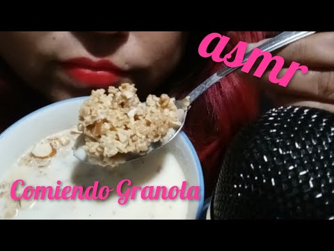 ASMR-Comiendo Avena Granola | Eatingsounds-Mouthsounds