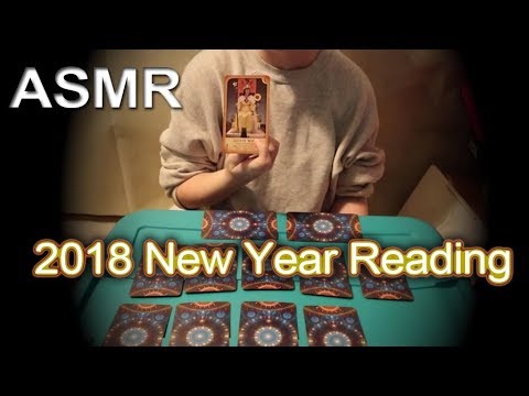 ASMR - 2018 New Year Reading - Soft Talking, Rambling, Cards