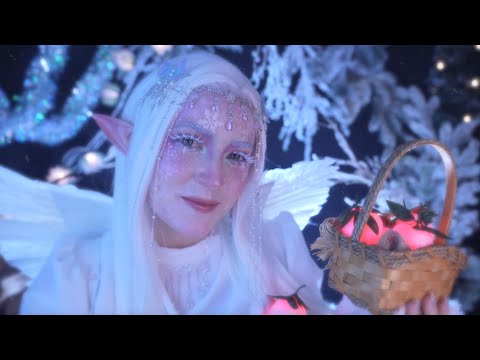 ASMR Sweet Winter Fairy (Magic Snowflakes, Dewdrop Delights, Unintelligible Whispers)