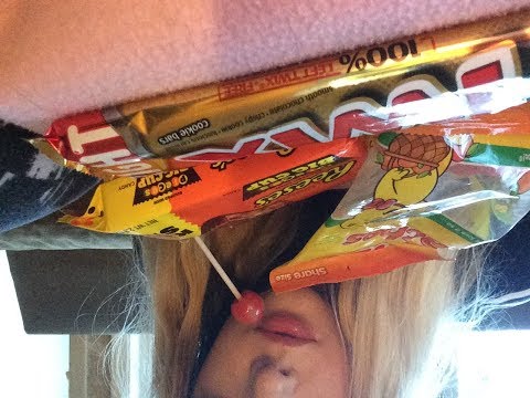 ASMR eating candy mouth sounds
