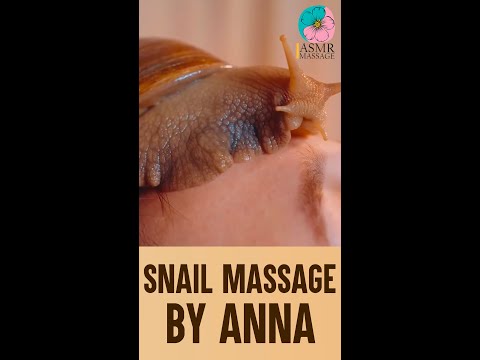 Asmr face massage with SNAILS by Anna