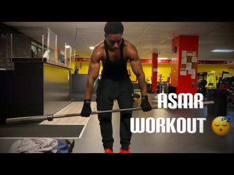 [ASMR] Quick barbell workout voiceover/ hand sounds
