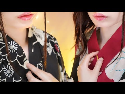 ASMR Twin Breathing & Ear Blowing with the light whispering✨