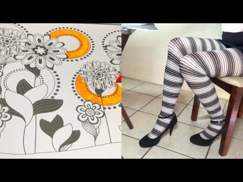 DOUBLE TRIGGER ASMR | DE-STRESS WITH COLORING & HEEL TAPPING (Soft Spoken)