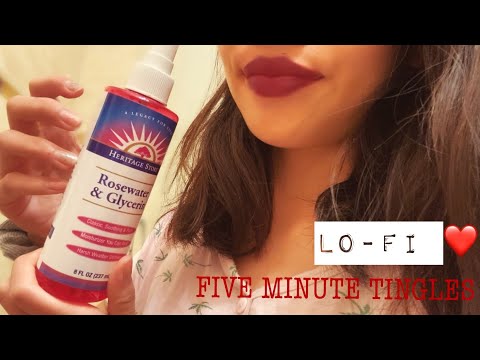 ASMR Tapping and Scratching (Rosewater Spray, Lo-fi)