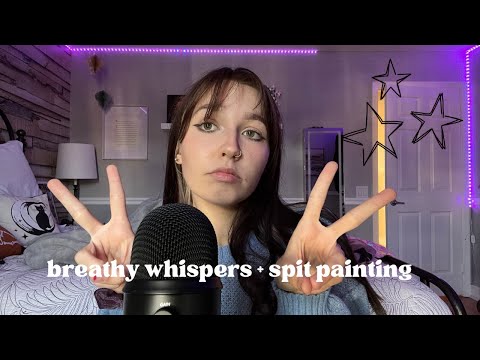 ASMR | spit painting + breathy whispers