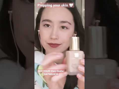 Prepping your skin for ASMR 🤍 + Oodie