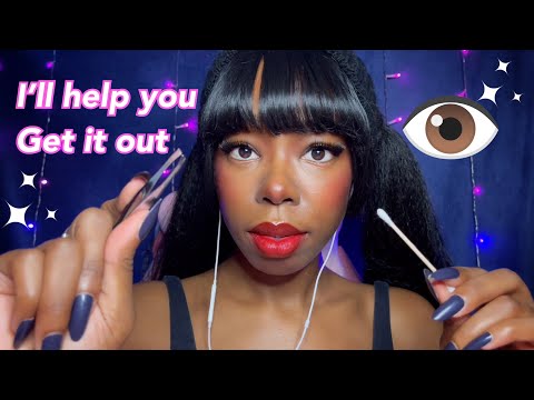 ASMR| There’s something in your eye👉👁️ Let me get it! RP
