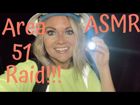 ASMR Area 51 Raid!!!  👽👽👽| Tapping, Light triggers, Face Brushing