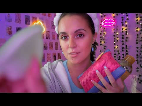 ASMR Sleepover Roleplay ☁️ pampering you until you fall asleep 😴 (layered sounds)