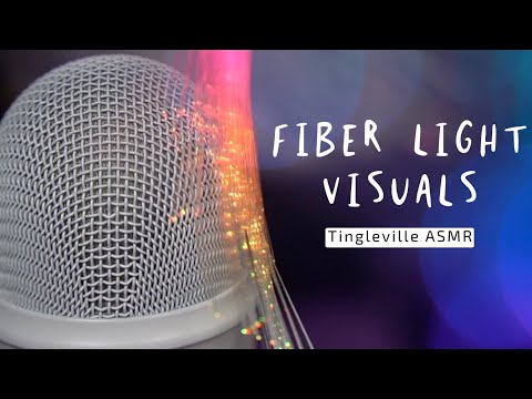 ASMR Amazing Visuals Using Color-Changing Fiber Lights + Yeti Mic [ 4K QUALITY ] [ NO TALKING ]