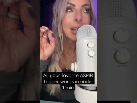 Your favorite TINGLY ASMR TRIGGER WORDS In 1 Minute