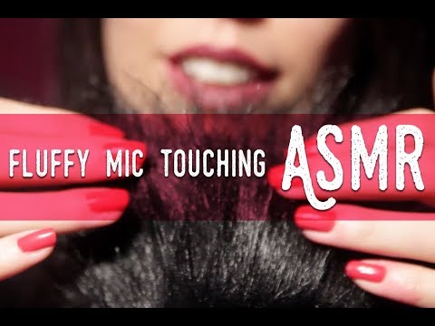 ASMR ita - Fluffy Microphone Touching 😴 (Soft Whispering)