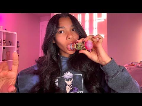 ASMR | Fast & Aggressive Mouth Sounds, Sour Slime Licker ⚡️💜