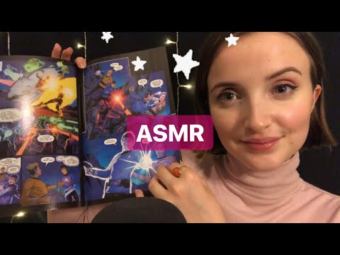 ASMR- Star Wars Comic book reading DC and Marvel (calming whispers)