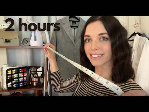 Men's Suit Fitting ASMR🧵 | Tailor Shop, Measuring, Fabric Sounds (2 HOUR Roleplay Compilation)