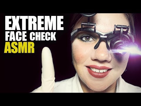 ASMR Inch by Inch FACE EXAM Role Play Binaural Sounds