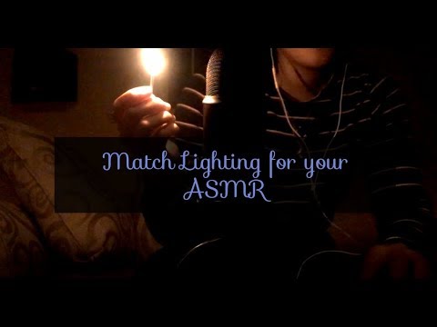 Asmr-Match Lighting~Part 2!(Dim lighting and match lighting)