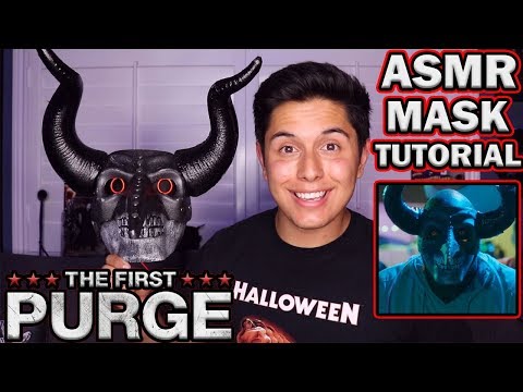[ASMR] The First Purge Mask Tutorial! (Crafting Tingles)