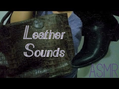 [ASMR] 👜👢 Leather Sounds | Scratching, Tapping and Stroking