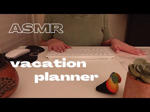 ASMR Vacation Planner Roleplay 🌺🌴Soft-Spoken • Keyboard Typing • Plastic Crinkles • Paper Sounds