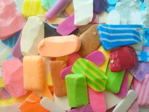 Cut and break the soap plates ASMR/relaxing sounds\ No talking. Satisfying ASMR video\ Cutting soap