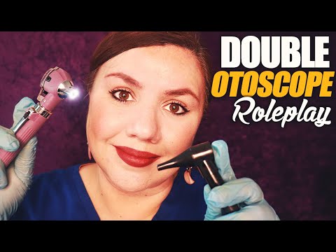 ASMR Double Otoscope Ear Cleaning Roleplay