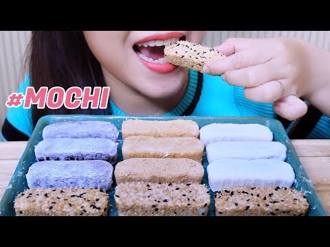 ASMR eating MOCHI (Japanese Rice Cake) Satisfying STICKY EATING SOUNDS | LINH-ASMR