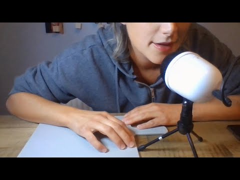 My FIRST ASMR video | tapping and scratching | whispering