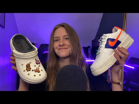 ASMR Shoe Collection (tapping, scratching, whispering) 👟