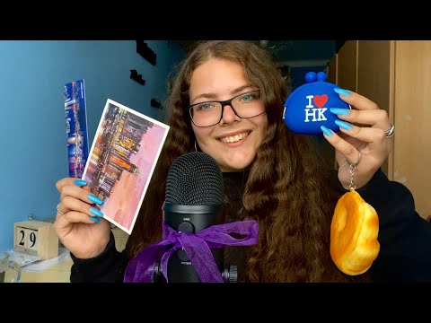 ASMR CZ Squishies and Souvenirs from Hong Kong | Whispered Fun Facts 🇭🇰 [English captions]