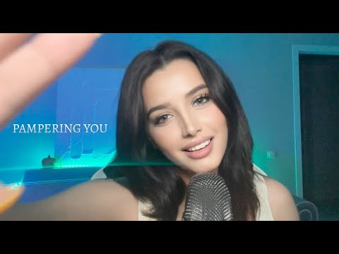 ASMR Pampering You Before Bed  (Whispering Positive Affirmations & Personal Attention)