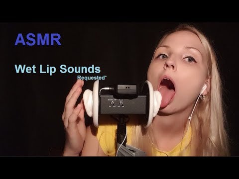 WET LIPS Sounds And (SOME) LICKING ASMR [Requested]