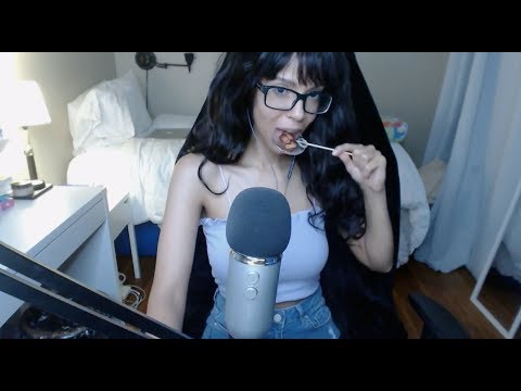 ASMR | Eating and Licking a Lollipop Intense Mouth Sounds