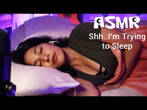 ASMR Shh..I'm Trying to Sleep | Girlfriend | Personal Attention | Whispering | Relax