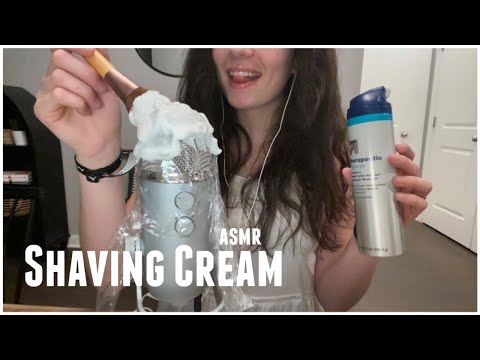 ASMR | shaving cream on mic, very tingly | ASMRbyJ
