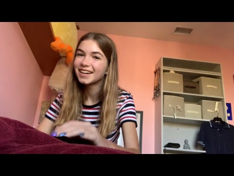 ASMR after school routine (tapping, eating, whispers...)