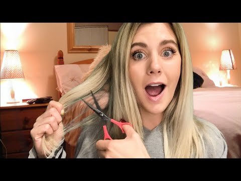 ASMR Big Sister Haircut to Relax During Finals