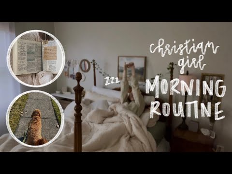 CHRISTIAN GIRL MORNING ROUTINE !! | homeschool, bible reading, & exercising