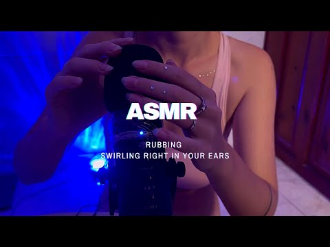 ASMR 😴 Sleepy - Rubbing/Foil and Slime On Mic | Swirling For Your Ears 👂🏽 [No Talking]