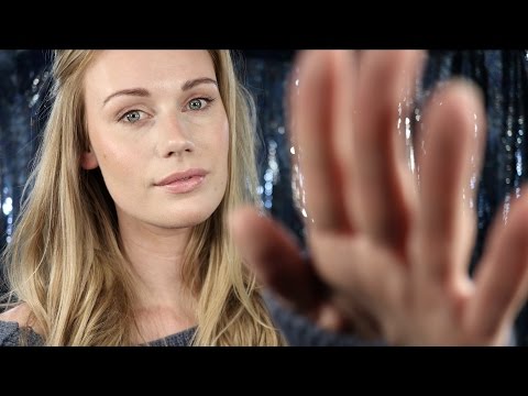 ASMR FACE TOUCHING AND HAND MOVEMENTS WHISPER