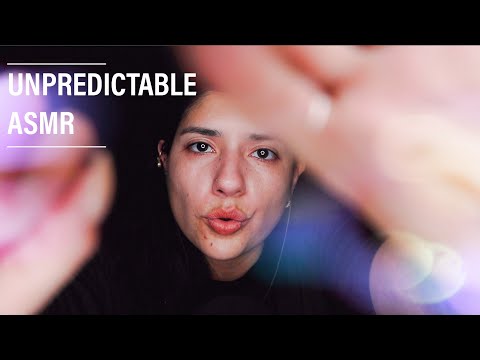ASMR SHORT AND UNPREDICTABLE TRIGGERS - Mouth Sounds, Nail Tapping, Hand Sounds