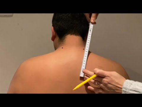 ASMR⚡️Chaotic and weird back examination (real person)