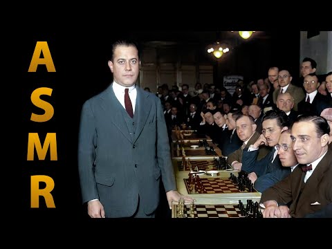Capablanca's Chess Career pt. 1 ♔ ASMR ♔ Relaxing Study Session For Sleep