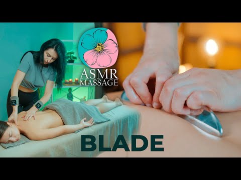 ASMR Gua Sha Back & Foot Massage with blades by Anna