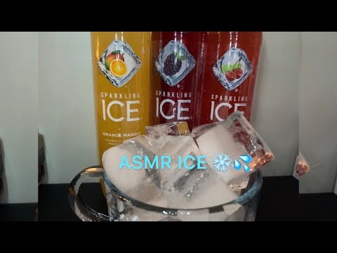 ASMR | ice triggers | bubbly, tapping and scratching| 🥶❄️💦