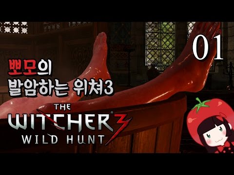 더 위쳐3 와일드 헌트 뽀모의 초보플레이 The Witcher 3: Wild Hunt 60fps #1